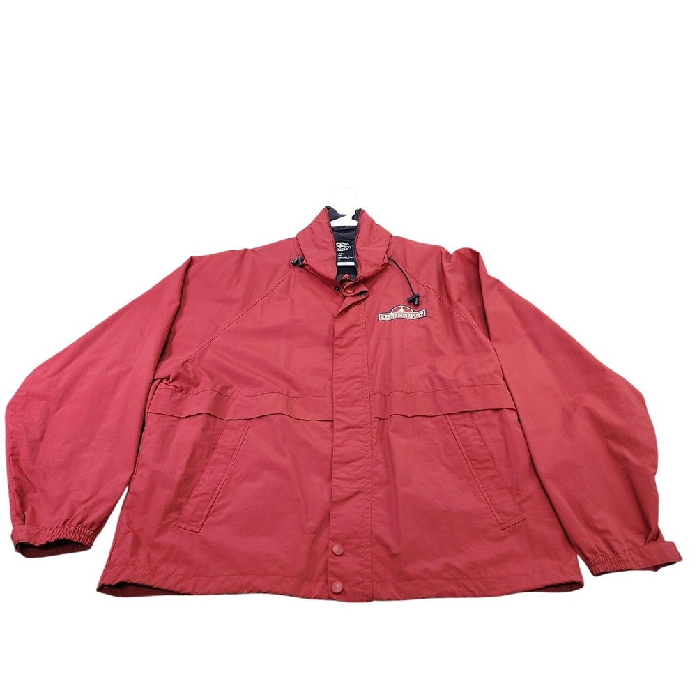 Charles River Apparel Jacket Mens XXL Red Kennebunkport Windbreaker EUC